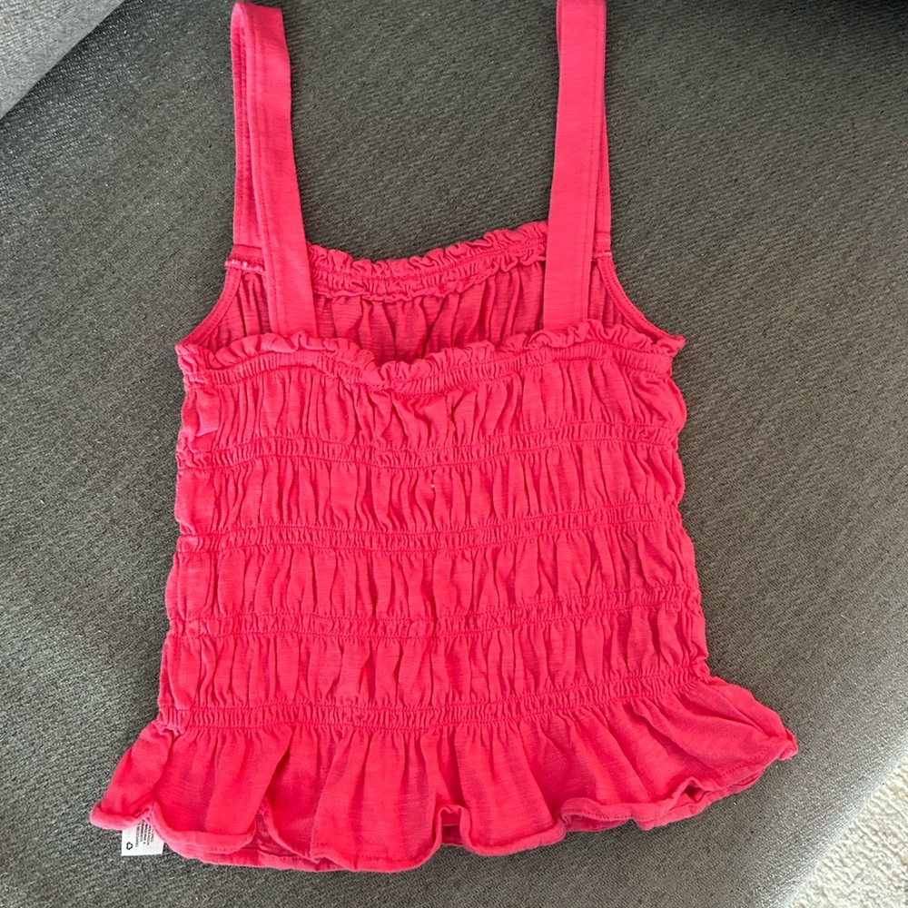 Universal Thread Coral Ruffled Tank Top - Picture 3 of 3